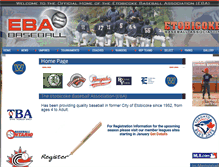 Tablet Screenshot of etobicokebaseball.com